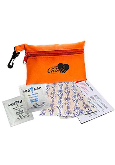 Zip Tote First Aid Kit With Hang Clip