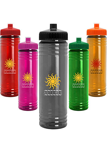 24 oz Slim Fit Water Bottle with Push Pull Lid