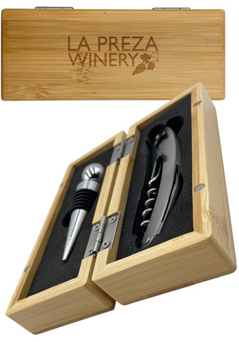 Bamboo Wine Opener Kit