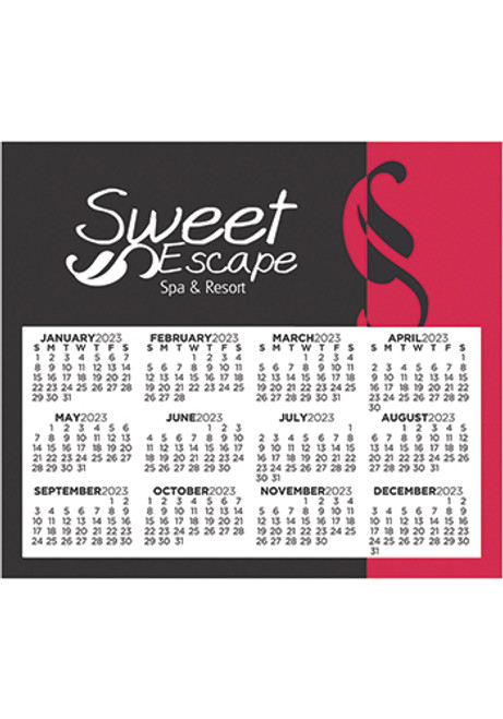 Calendar Sq Crnr 3.91inch x 3.41inch Magnets
