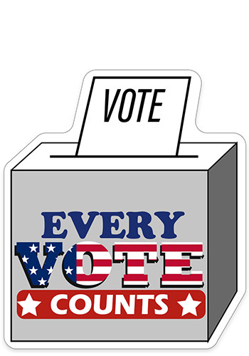 Vote Shaped NoteKeeper™ Magnet