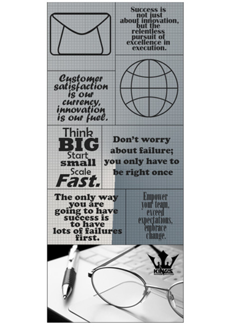 Business Card Magnet with 8 Message 8.25in x 3.5in Magnets