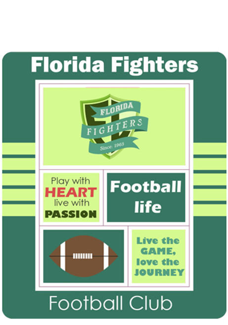 Picture Frame with BC and 4 Message 5.25in x 6.25in  Magnets