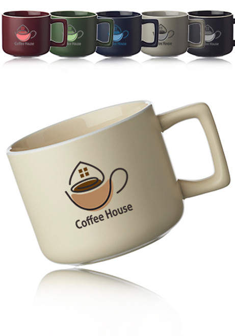 Sandpoint 11 oz. Latte Ceramic Mugs