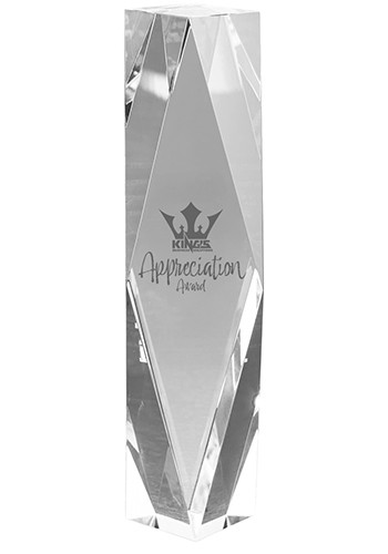Small Chairmans 3D Crystal Award