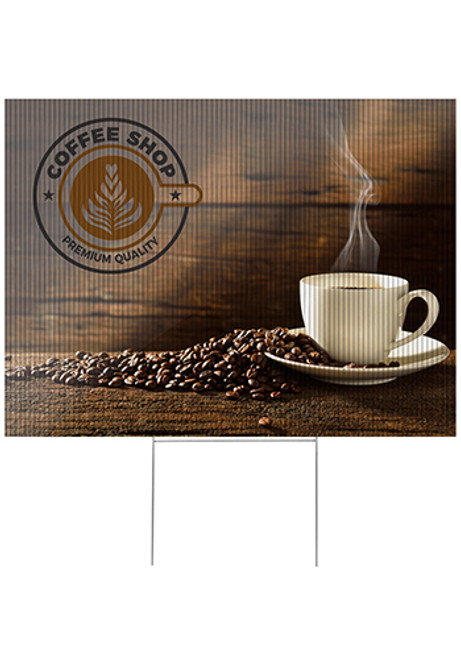 24 x 18 Horizontal Plastic Yard Sign