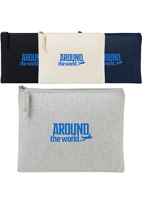 AWARE™ Recycled Cotton Zippered Pouch