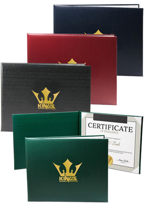 Deluxe Padded Single 8.5 x 11 Certificate Holder Deluxe Padded Single 8.5 x 11 Certificate Holder