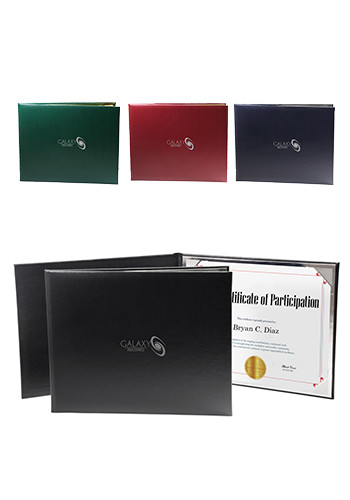 Deluxe Padded Single 8 x 10 Certificate Folder