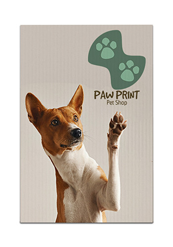 Vertical 12"W x 18"H Plastic Yard Sign