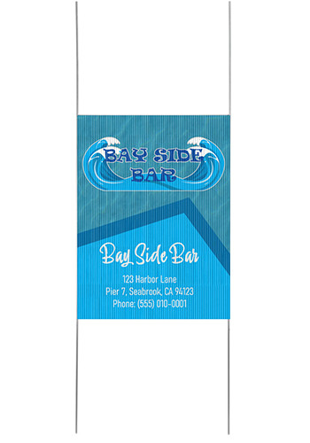 Vertical 18 x 24 Plastic Yard Sign