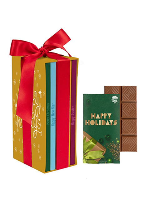 3 oz Chocolate Bar Bookcase Box 3 oz Chocolate Bar Bookcase Box