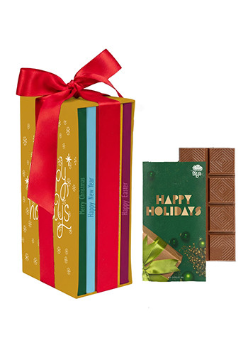 3 oz Chocolate Bar Bookcase Box