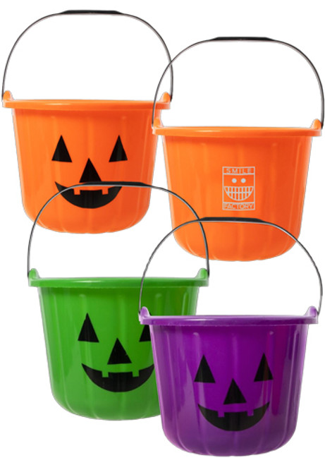 24 Pack Pumpkin Bucket with Handle 24 Pack Pumpkin Bucket with Handle