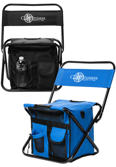 Folding Chair with 24 Can Cooler Bag and Pockets Folding Chair with 24 Can Cooler Bag and Pockets