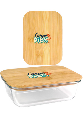 Bamboo Glass Container