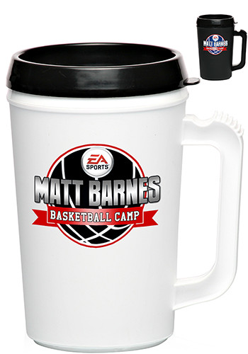 22 oz. Travel Mugs with Spill Resistant Lids