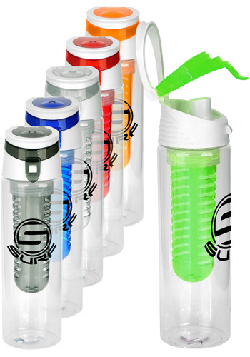 24 oz Trendy Recycled Bottle With Fruit Infuser