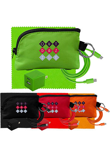 Zip Around A+C to C Cable, Wall and Cloth Set