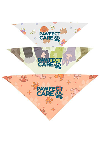 Dye-Sublimated Pet Bandana
