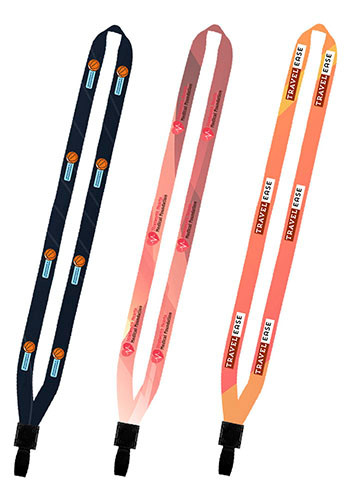 0.50 inch Full Color Lanyard with Non-Swivel Hook