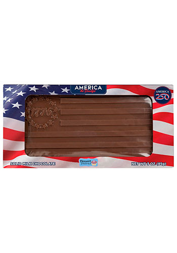 USA 250th Anniv 3 oz. 1776 Flag Chocolate Bar