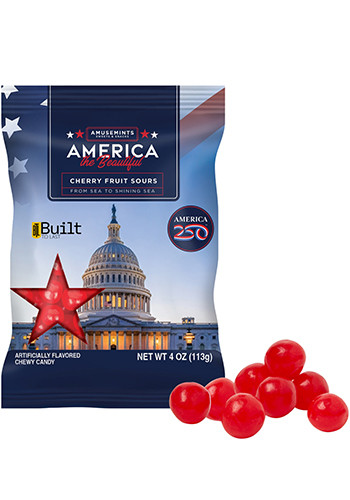 4 oz USA 250th Anniv Digibag Cherry Fruit Sours