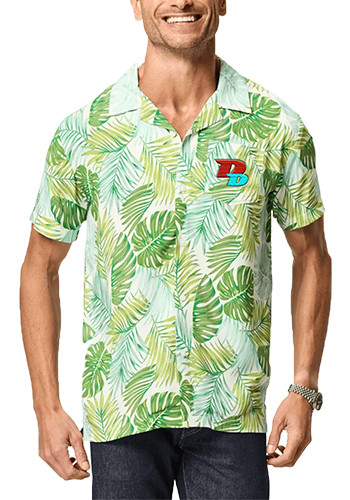 Blue Generation Adult Short-Sleeve Challis Camp Shirt