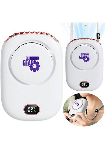 2000 mAh Portable Neck Fan with Lanyard