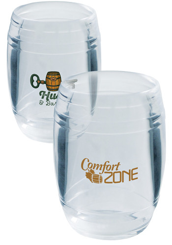 2 oz Plastic Barrel Shaped Shot Glass