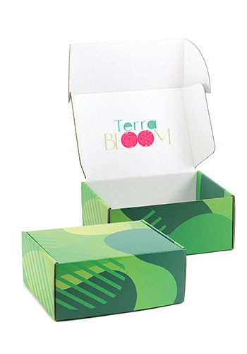 9.5 x 7.75 USA Made Full Color Corrugated Box