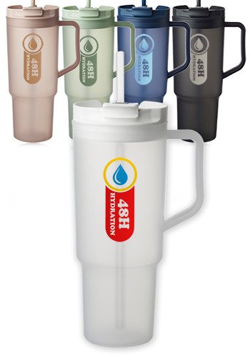 Surrey 40 oz Reusable Tumbler with Handle & Straw