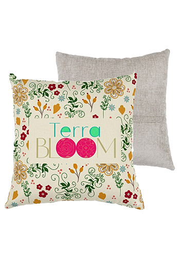 Chenille Pillow with Zipper Closure