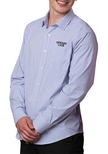 Untucked Men's Tricolor Plaid Long Sleeve Shirt