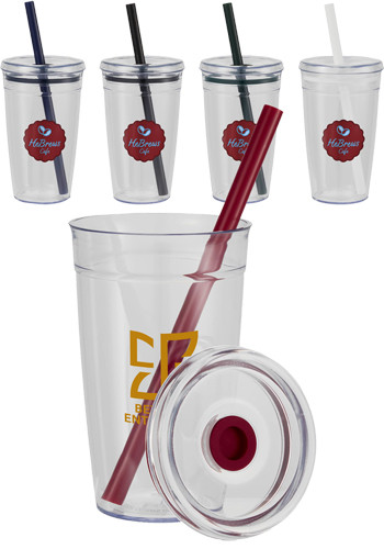Anna 15 oz Recycled Acrylic Straw Tumbler