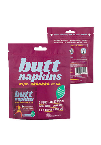 Butt Napkins Flushable Wipes