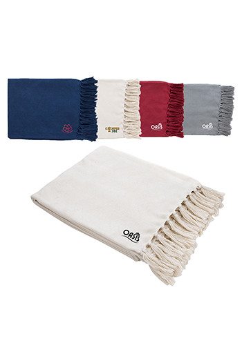 Herringbone Textured RPET Woven Blanket