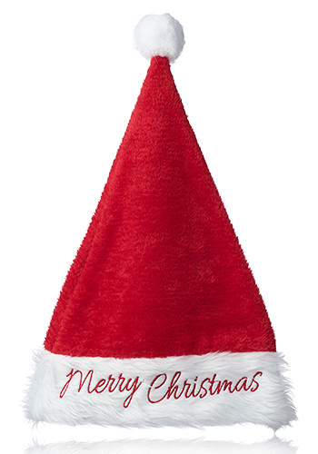Merry Christmas Embroidered Santa Hat