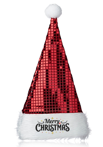 Sparkling Red Santa Hat