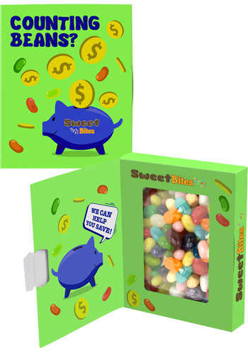 Jelly Belly Jelly Beans in Book Window Box