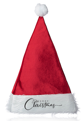 Classic Red Velvet Santa Hat