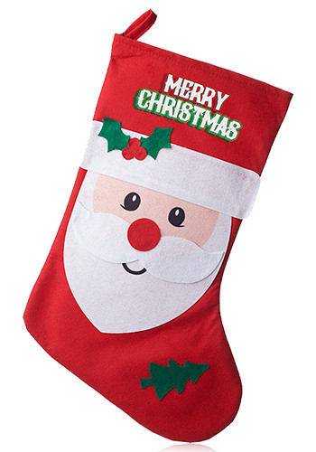 Santa Face Christmas Stocking