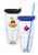 24 oz. Double Wall Solid Clear Orbit  Acrylic Tumblers