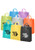 Foil Hot Stamp Frosted Brite Plastic Shopping Bags