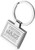 Square Frame Metal Keychains