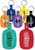 Colored Flexible Plastic Keychains
