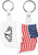 U.S. Flag Flexible Key Tags