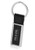 Rectangular Metal & Leather Keychains