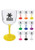 14 oz. Colored Stem Acrylic Wine Glasses