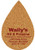 3.75 inch King Size Cork Water Drop Coasters